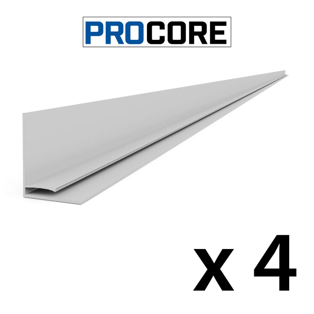 Proslat 8 ft. PROCORE PVC Top Trim Pack – Gray (4-Pack)