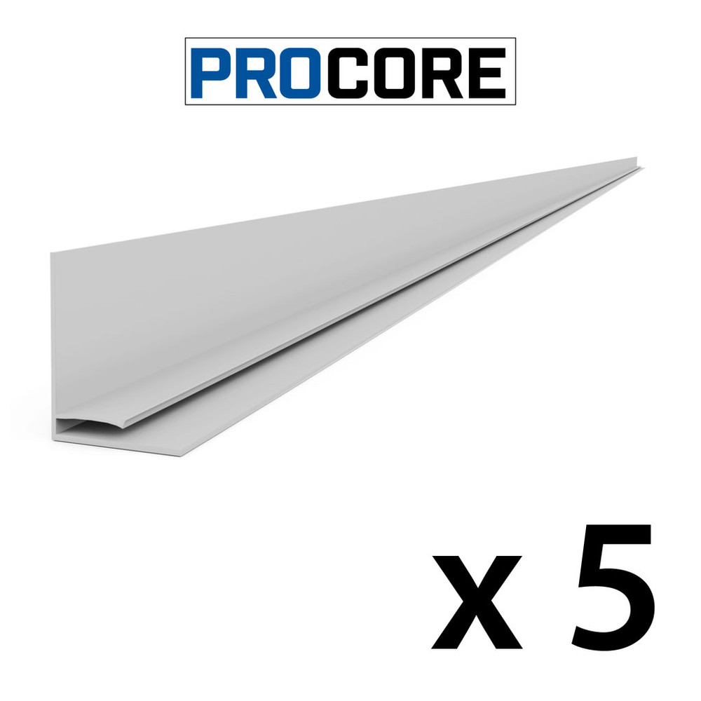 Proslat 8 ft. PROCORE PVC Top Trim Pack – Gray (5-Pack)