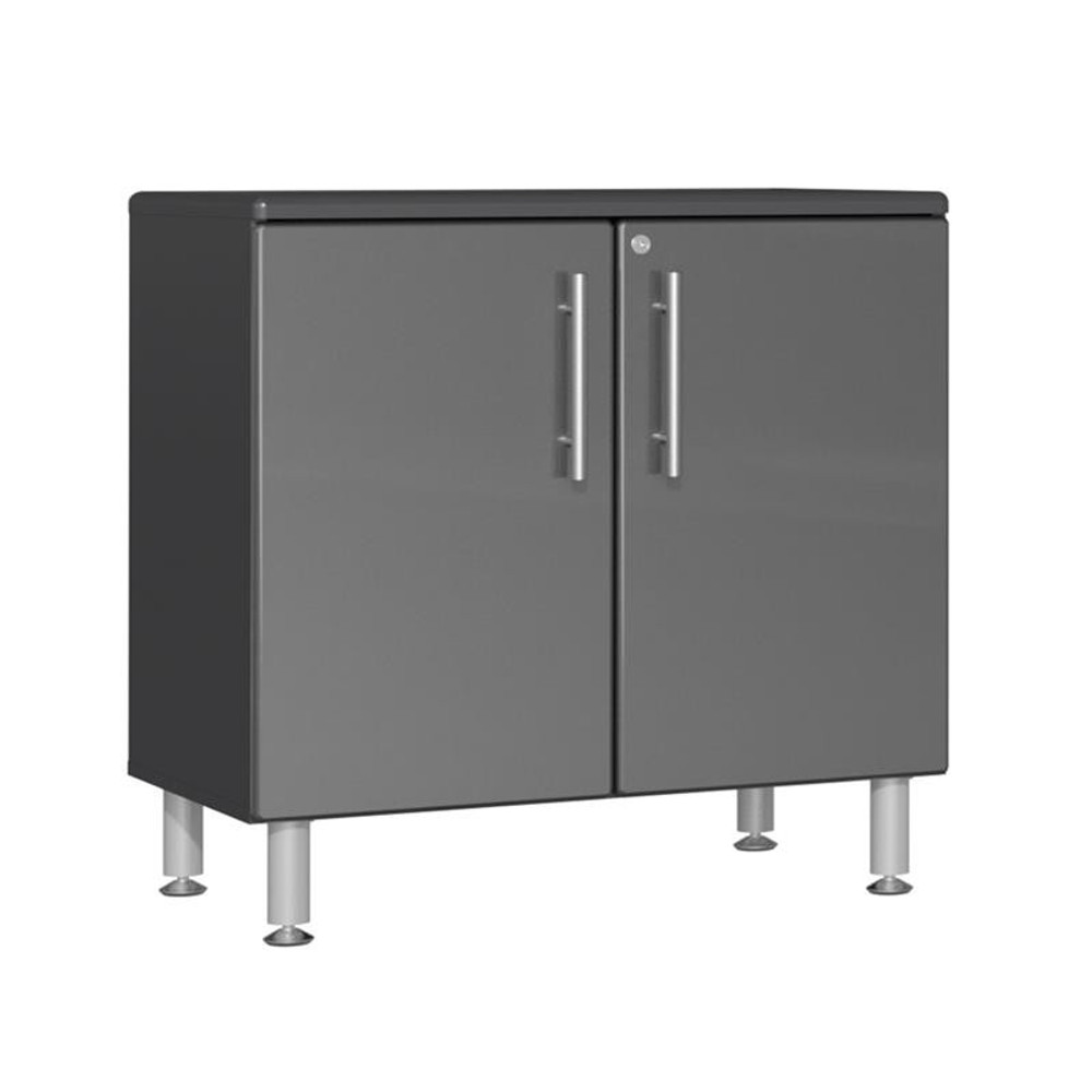 Ulti-MATE Garage 2.0 Series Grey Metallic 4-Piece Oversized 2-Door Base Cabinet Set Ulti-MATE Garage 2.0 Series Grey Metallic 4-Piece Oversized 2-Door Base Cabinet Set