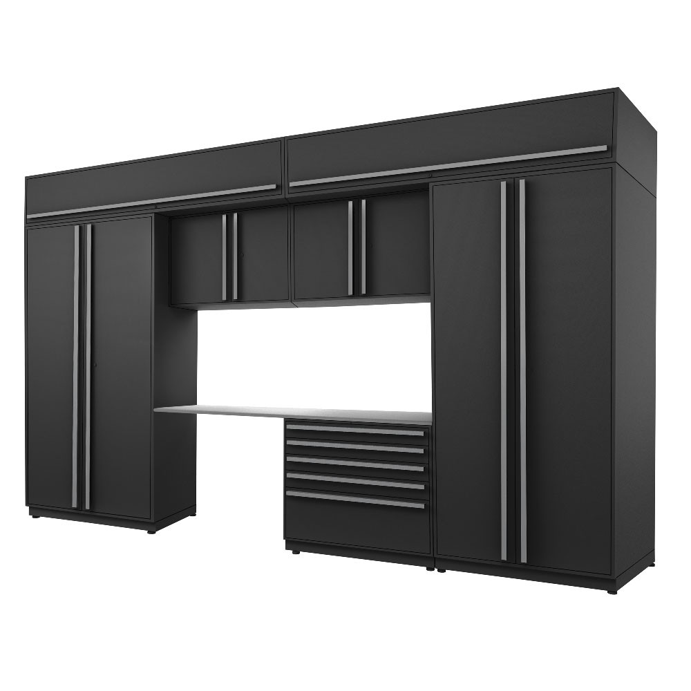 Proslat Fusion Plus 13 ft set - Handy 5 Drawer & Overheads Proslat Fusion Plus 13 ft set - Handy 5 Drawer & Overheads