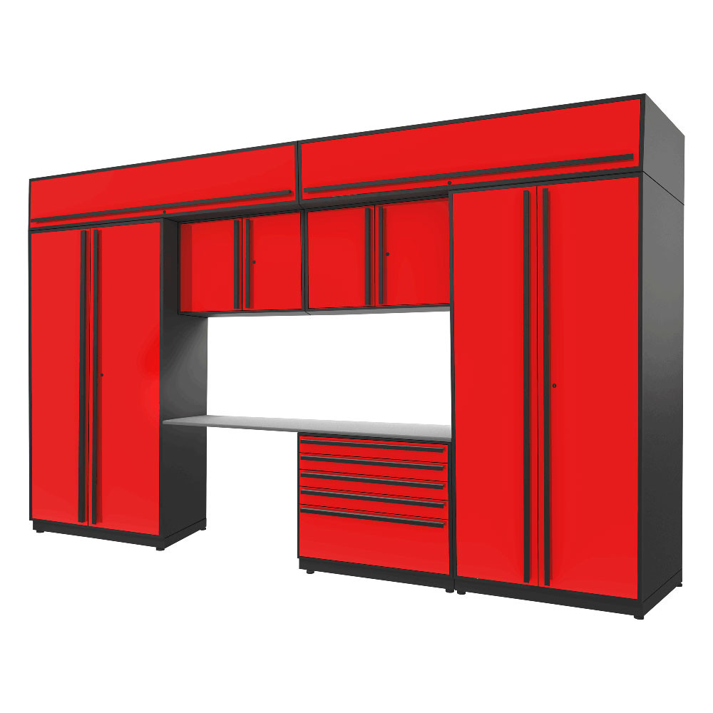 Proslat Fusion Plus 13 ft set - Handy 5 Drawer & Overheads Proslat Fusion Plus 13 ft set - Handy 5 Drawer & Overheads