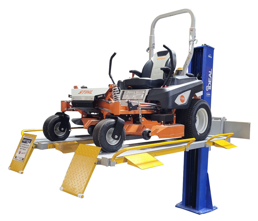 iDeal SC‑2K‑UTV‑X 2,000 lb Single Column UTV & Mower Lift
