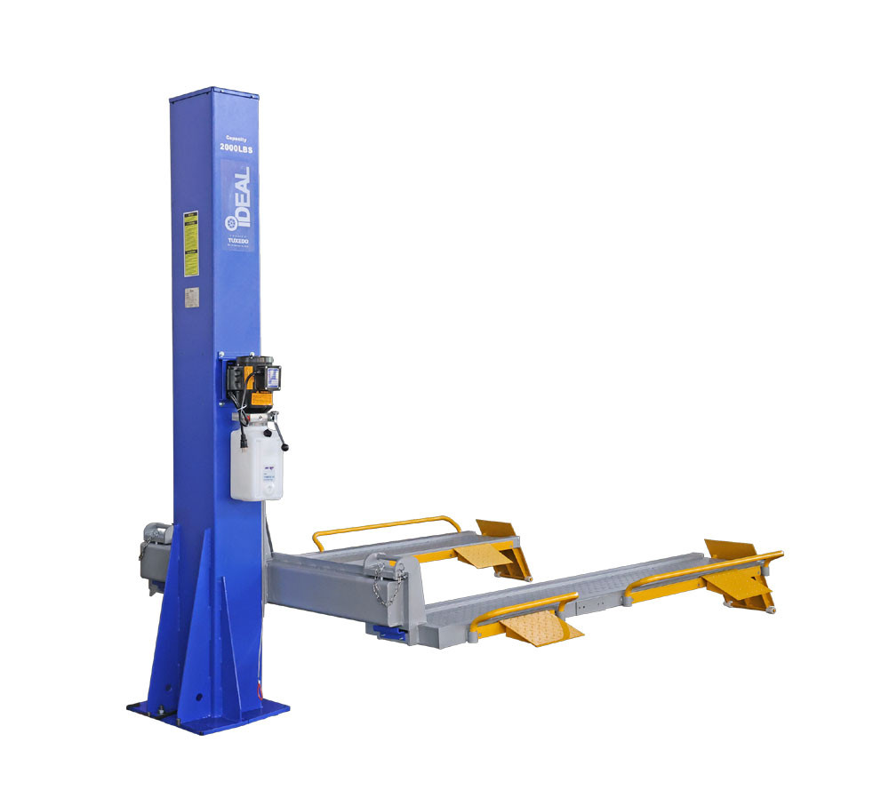 iDeal SC-2K-UTV-X 2,000 lb. Single Column Multi-Use UTV & Mower Storage / Service Lift iDeal SC-2K-UTV-X 2,000 lb. Single Column Multi-Use UTV & Mower Storage / Service Lift