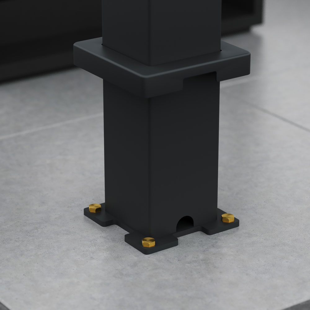 Paragon Outdoor Grand Tuscan 12x20 Slate Gray Louvered Pergola