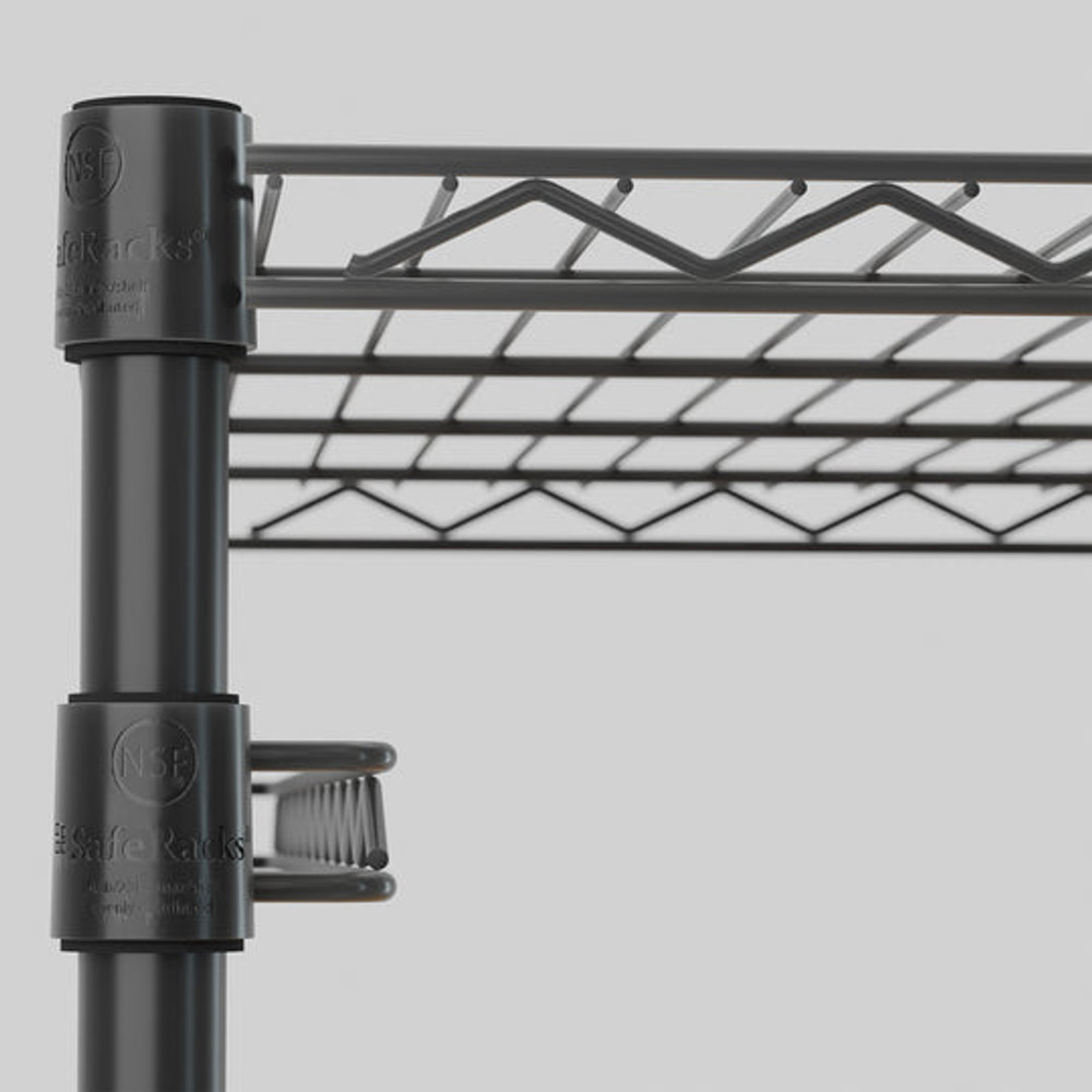 SafeRacks Storage Bin Rack - Black