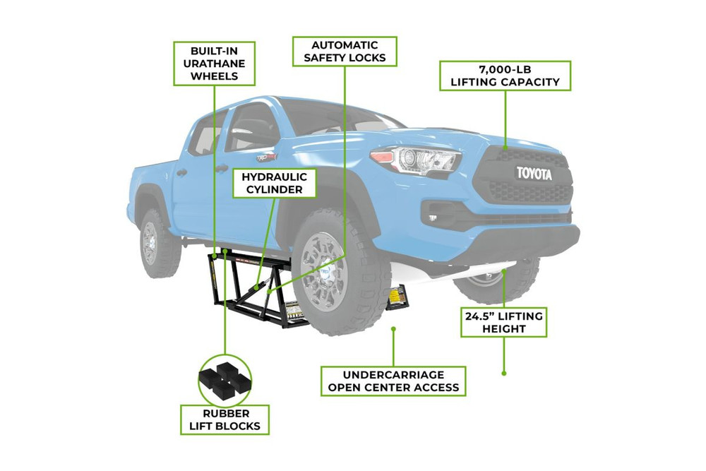 QuickJack 7000TLX 7,000 Lb. Capacity Extended Portable Car Lift