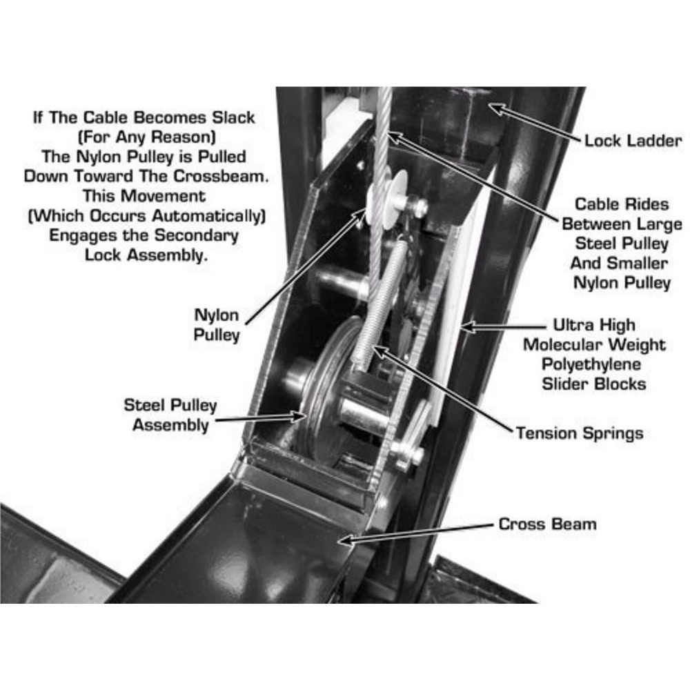 Atlas Garage PRO8000EXT Extra Tall Portable Hobbyist 8,000 lb. Capacity 4-Post Lift