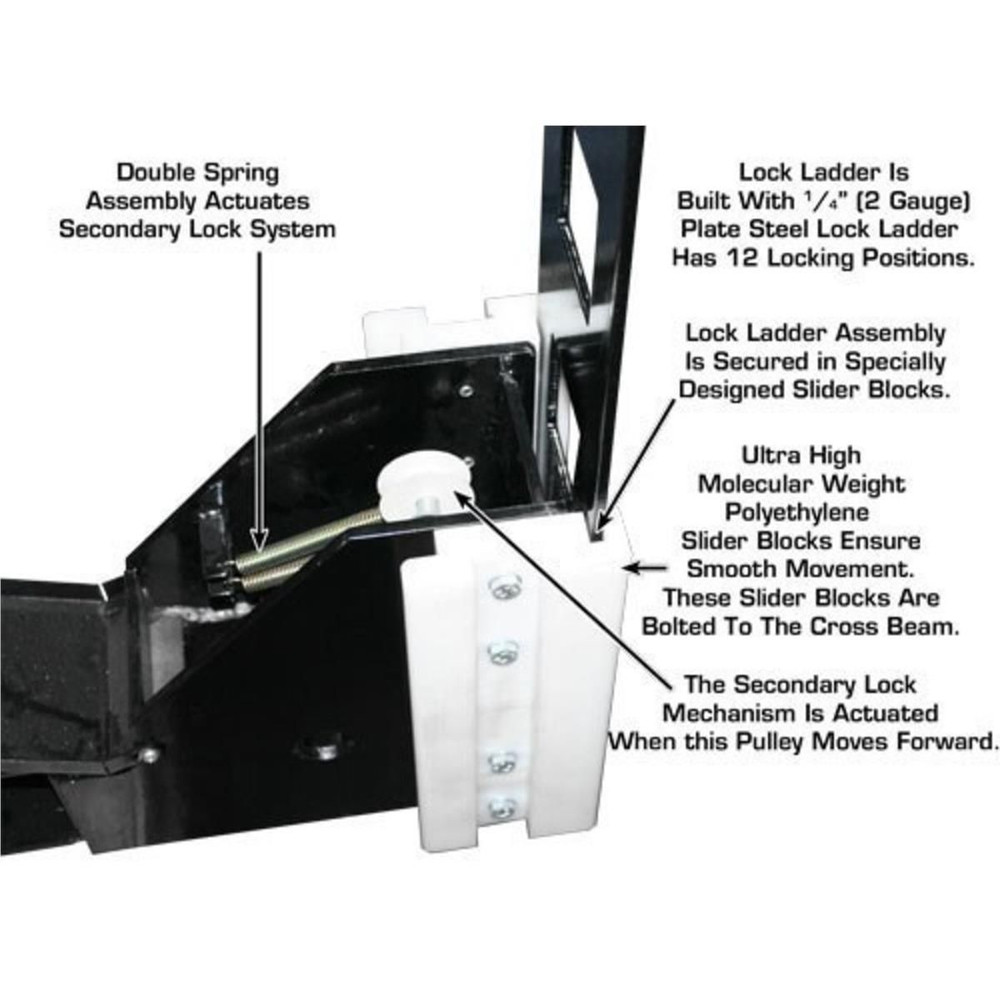 Atlas Garage PRO8000EXT-L Extra Tall/Extra Long Portable Hobbyist 8,000 lb. Capacity 4-Post Lift