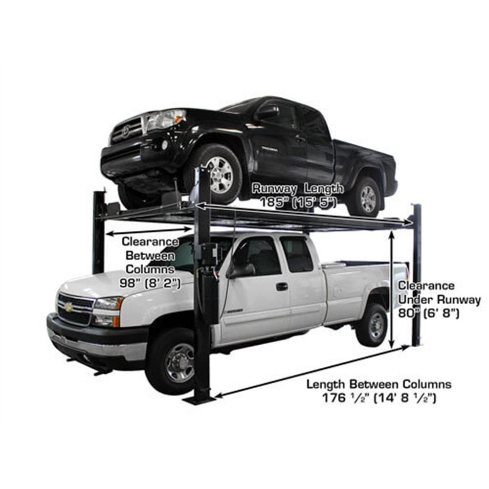 Atlas Garage PRO8000EXT-L Extra Tall/Extra Long Portable Hobbyist 8,000 lb. Capacity 4-Post Lift