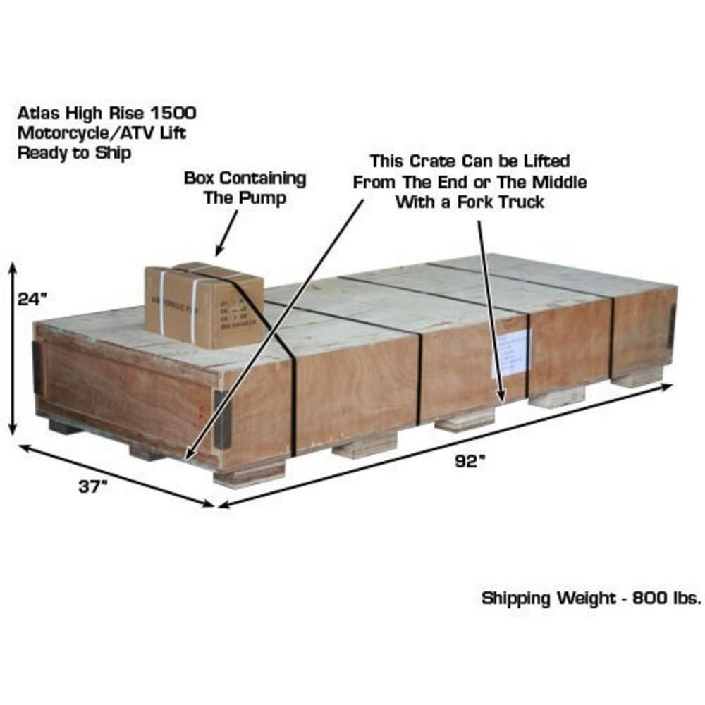Atlas HI-RISE 1500 Motorcycle/ATV 1,500 lb. Capacity Lift