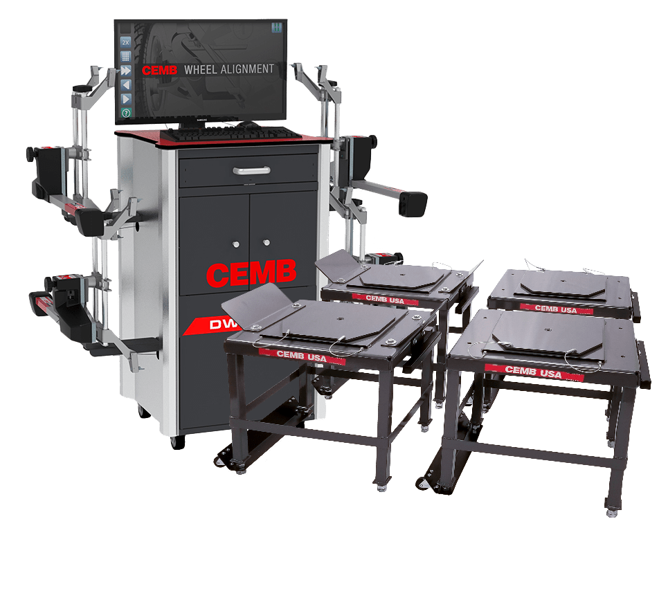 CEMB DWA1100CWAS Complete Wheel Alignment System with Wheel Stand Kit