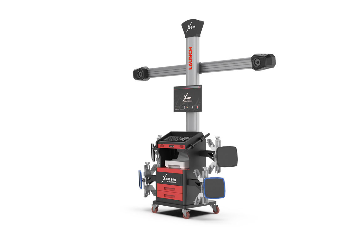 Launch Tech USA X-881 PRO Professional Mobile 3D Wheel Aligner