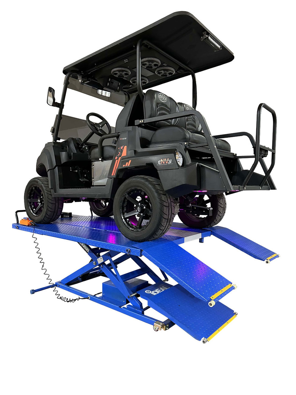 iDEAL U-2200IEH-XR Elec-Hydra UTV Lift w/Integrated Motor & Retractable ...