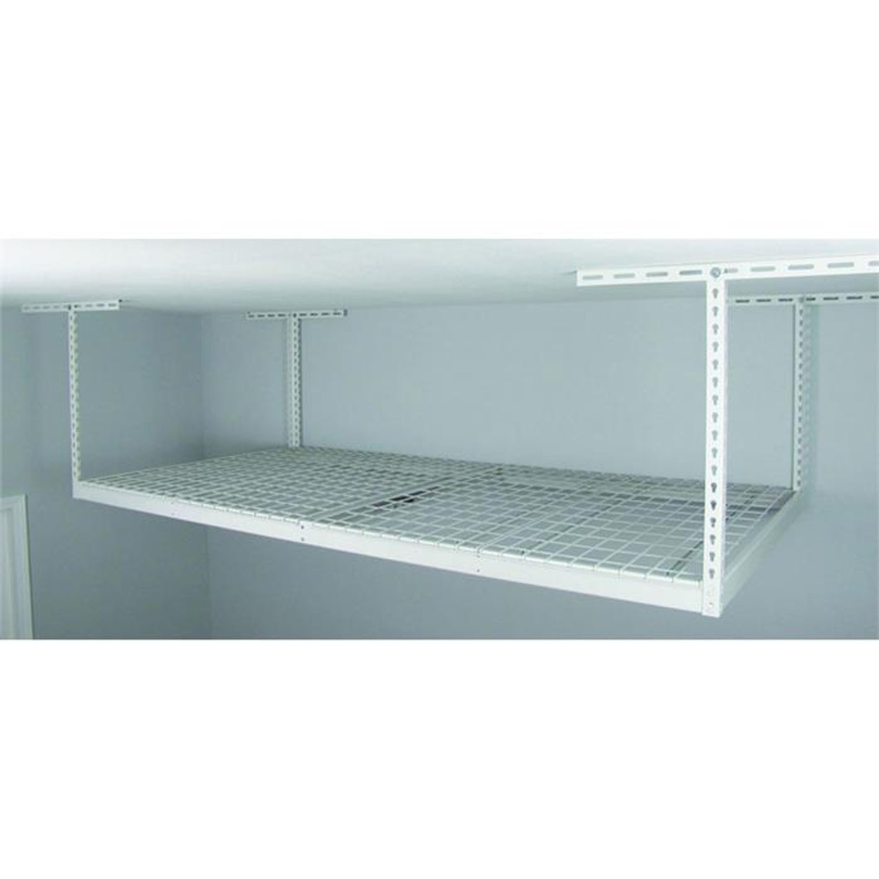 SafeRacks 4' x 8' Overhead Storage Rack 18" 33" Drop White