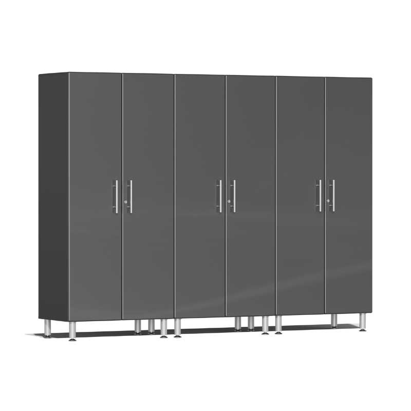 Ulti-MATE Garage 2.0 Series Grey Metallic 3-Pc Tall Cabinet Kit