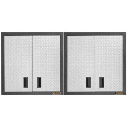 Gladiator Premier Welded Steel 2 Piece Wall Cabinet Set