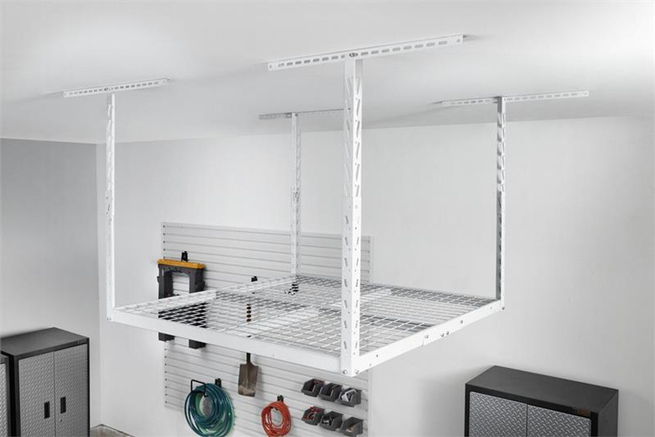 Gladiator Overhead GearLoft Storage Rack 4' X 4' White