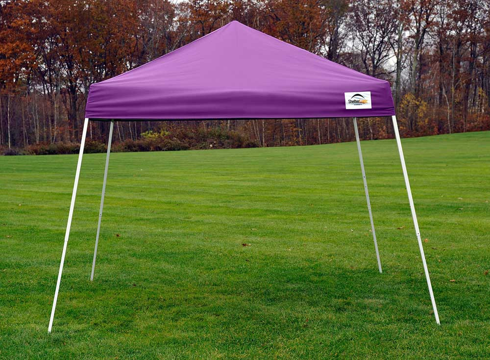 ShelterLogic PopUp Canopy HD Slant Leg 10 x 10 ft. Purple