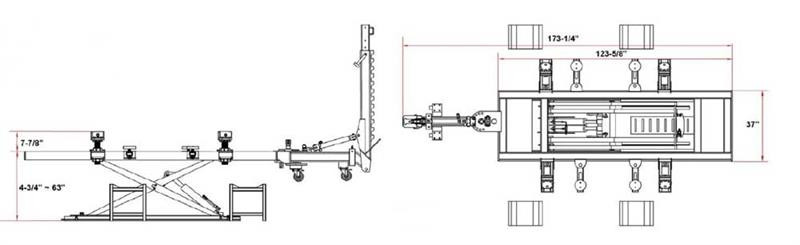 iDEAL FR-55 Scissor Frame Rack