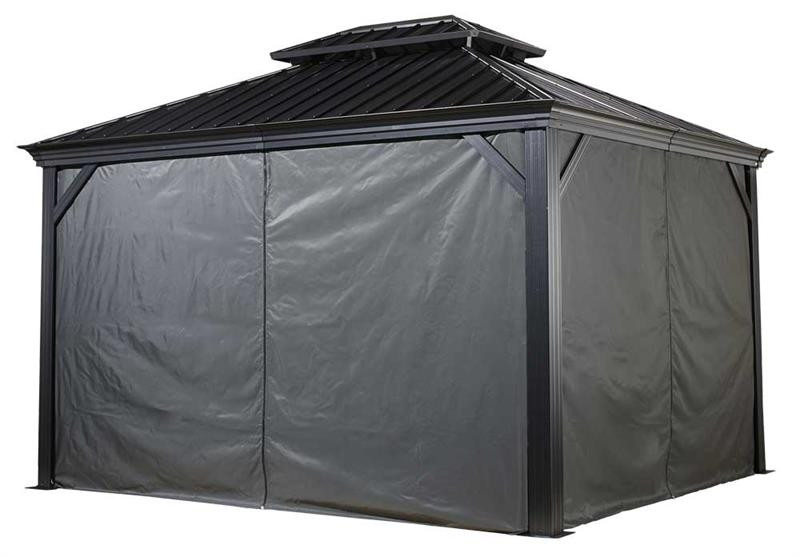 Sojag Curtains for Monaco/Messina/Mykonos/Moreno 10 x 14 ft Grey