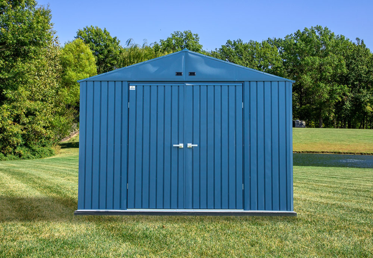 Arrow Elite Steel Storage Shed 10x8 Blue Grey 2773