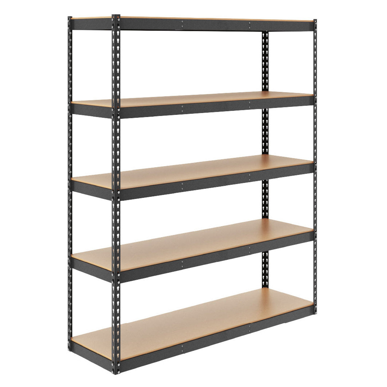SafeRacks 18" X 60" X 72" Garage Shelving Hammertone