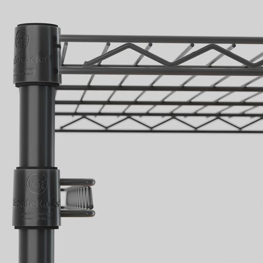 SafeRacks Storage Bin Rack - Black