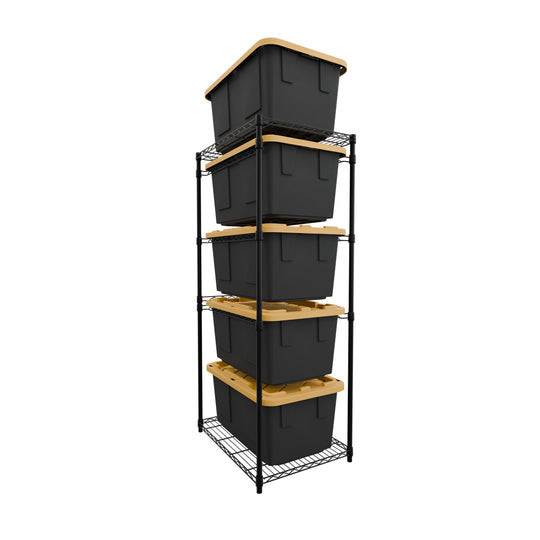 SafeRacks Storage Bin Rack - Black