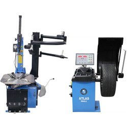 Atlas TC755EZ Rim Clamp Tire Changer + WB49-2-PRO Wheel Balancer Combo Package