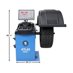 Atlas TC755EZ Rim Clamp Tire Changer + WB49-2-PRO Wheel Balancer Combo Package
