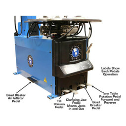 Atlas TC755EZ Rim Clamp Tire Changer + WB49-2-PRO Wheel Balancer Combo Package