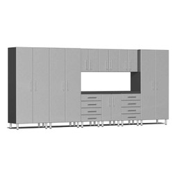 Ulti-MATE Garage 2.0 Series Silver Metallic 10-PC Kit with Recessed Worktop Ulti-MATE Garage 2.0 Series Silver Metallic 10-PC Kit with Recessed Worktop