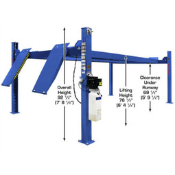Atlas Platinum PVL14 4-Post Lift + RJ7000 Rolling Jacks ALI Certified Combo Atlas Platinum PVL14 4-Post Lift + RJ7000 Rolling Jacks ALI Certified Combo