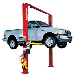 Rotary SPO10 10,000 lb. ALI Certified Two-Post Symmetric Lift |  2-Stage Arms with Flip-Up Adapters Rotary SPO10 10,000 lb. ALI Certified Two-Post Symmetric Lift |  2-Stage Arms with Flip-Up Adapters