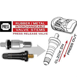 Autel 1-Sensor Bulk Box of (8) Individually Bagged with Rubber Press-in Valve Autel 1-Sensor Bulk Box of (8) Individually Bagged with Rubber Press-in Valve