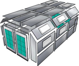 Tuxedo PBCF14929B Cross Flow Box Exhaust Paint Booth - Made in USA