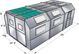 Tuxedo PBSD14929FT Semi Down Filter Top Paint Booth - Made in USA