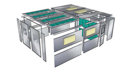 Tuxedo PBSD13823FT Semi Down Flat Top Paint Booth - Made in USA