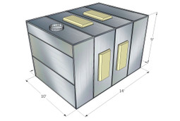 Tuxedo PBFB10914 Finishing Paint Booth - Made in USA Tuxedo PBFB10914 Finishing Paint Booth - Made in USA