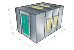 Tuxedo PBFB10914 Finishing Paint Booth - Made in USA Tuxedo PBFB10914 Finishing Paint Booth - Made in USA