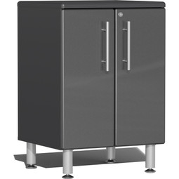 Ulti-MATE Garage 2.0 Series Grey Metallic 3-Piece 2-Door Base Cabinet Set
