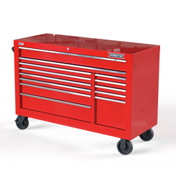 Proto Velocity 55" 13-Drawer Double Bank Roller Cabinet - Red