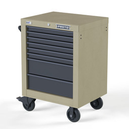 Proto Velocity 27" 8-Drawer Single Bank Roller Cabinet - Desert Tan