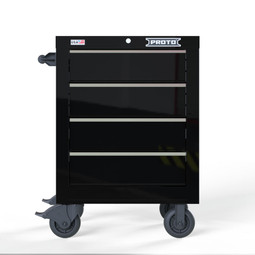 Proto Velocity 27" 4-Drawer Single Bank Roller Cabinet - Black