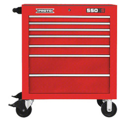Proto 550S 34" Roller Cabinet - 7 Drawer, Gloss Red