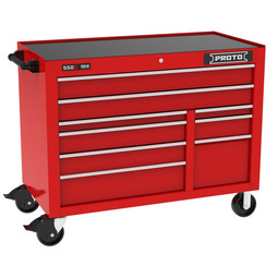 Proto 550S 50" Roller Cabinet - 9 Drawer, Gloss Red