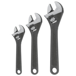 Proto 3 Piece Adjustable Black Oxide Wrench Set