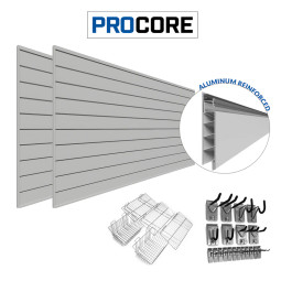 Proslat PROCORE Slatwall Ultimate Bundle - Gray