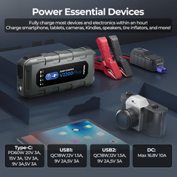 Topdon V2200Plus - 2-in-1 2200 Peak Amp Jump Starter & Battery/System Tester Topdon V2200Plus - 2-in-1 2200 Peak Amp Jump Starter & Battery/System Tester