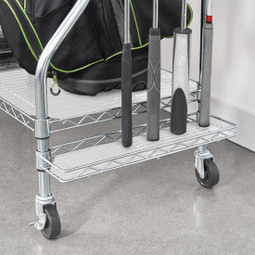 SafeRacks Deluxe Golf Equipment Organizer - Black